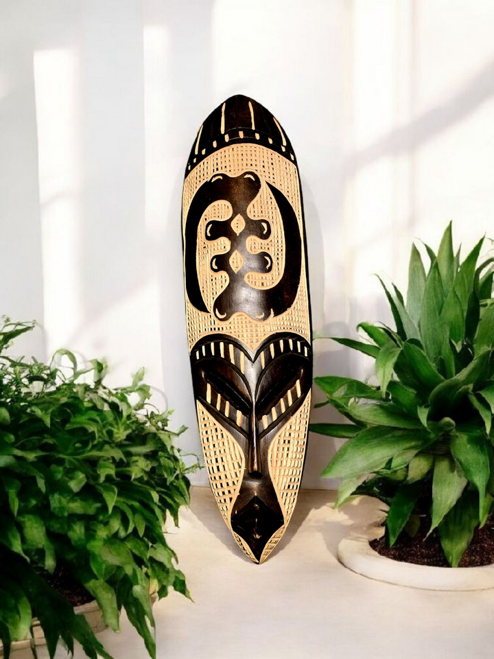 Gye Nyame- Hand Carved African Mask