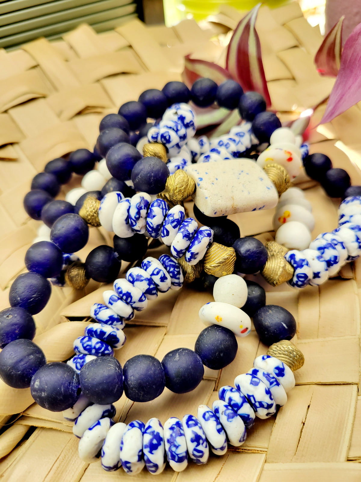 Women's Bead Bracelet | Dzorlo Bracelet | Ayebea's Sankofa