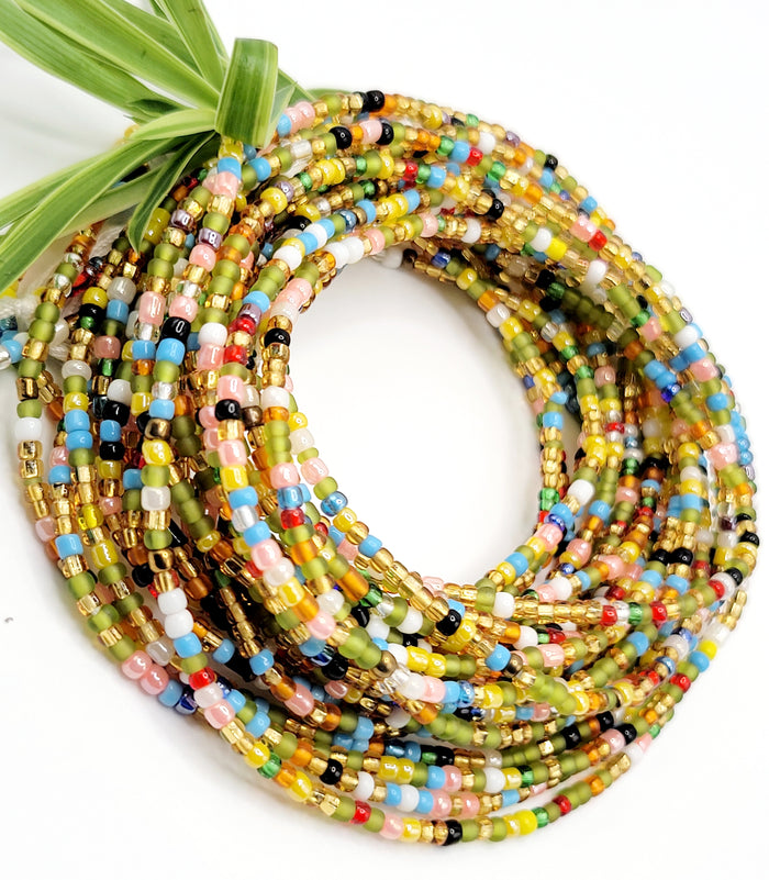 African Beads For Waist | Akatasia Waist Beads | Ayebea's Sankofa