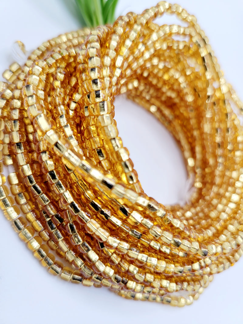 Ghana Waist Beads | "Sika Futuru" Gold Dust | Ayebea's Sankofa