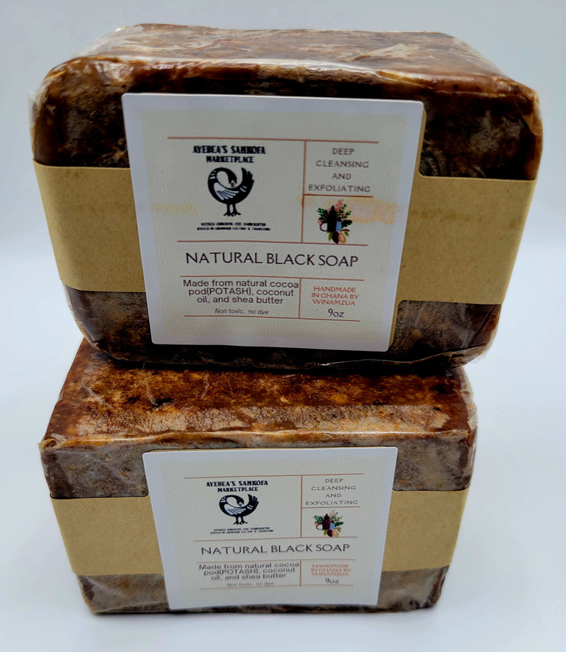 Raw Shea Butter Black Soap-9oz