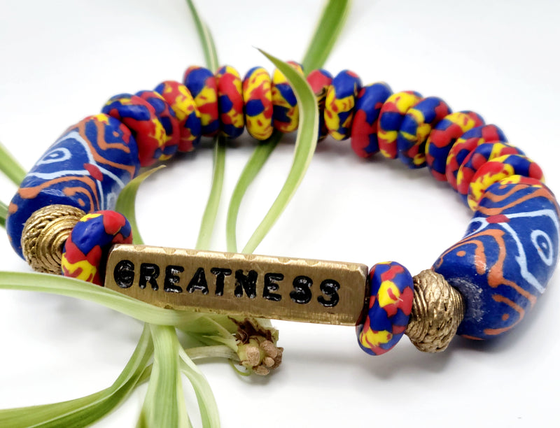 Ghana Beaded Bracelet | Nsempa Band | Ayebea's Sankofa