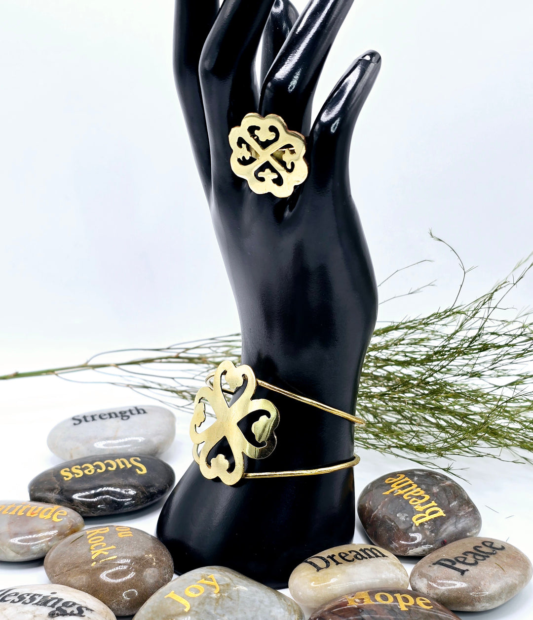 Messingarmbänder-Adinkra-Symbole