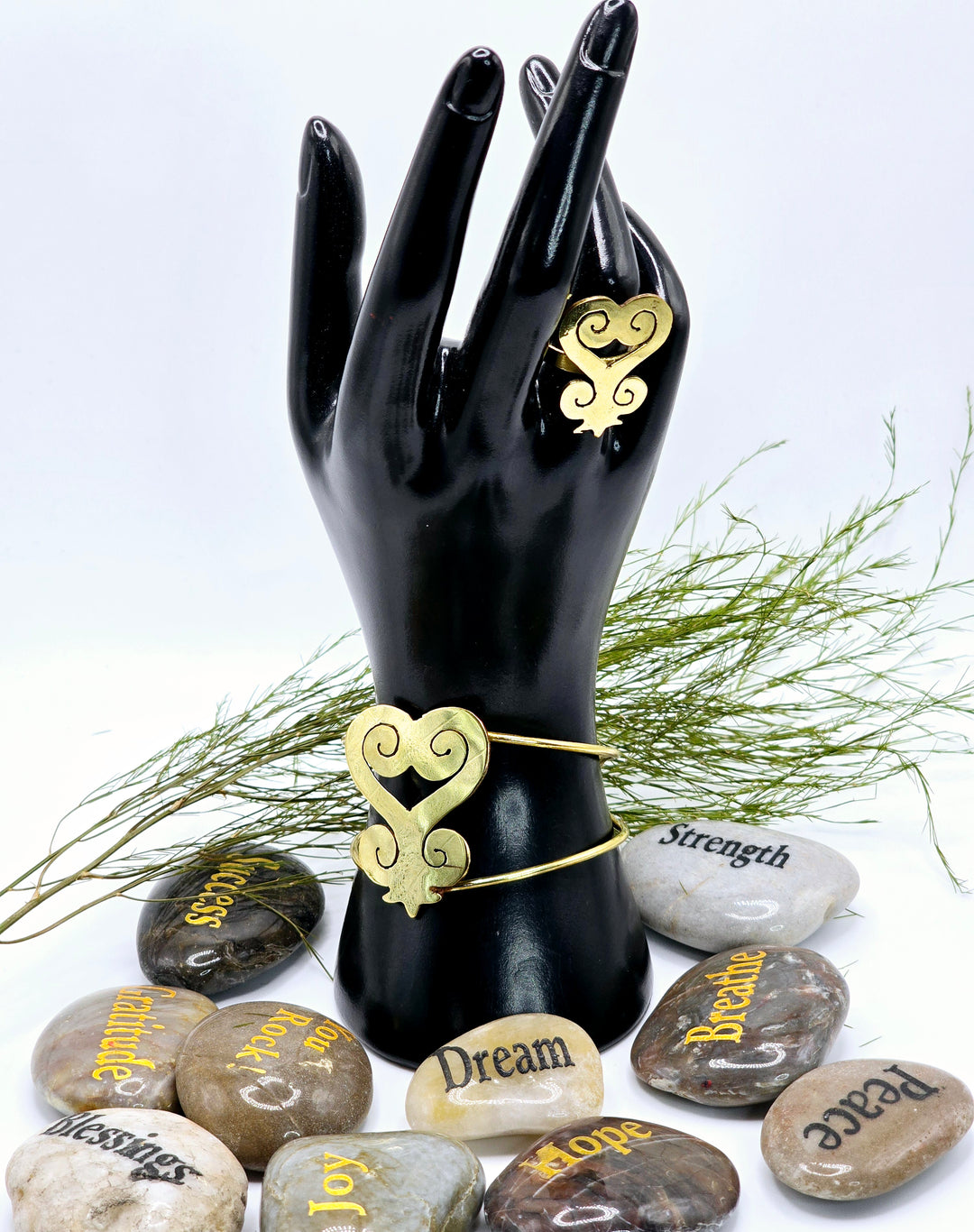 Sankofa Adinkra Brass Bracelet Sets