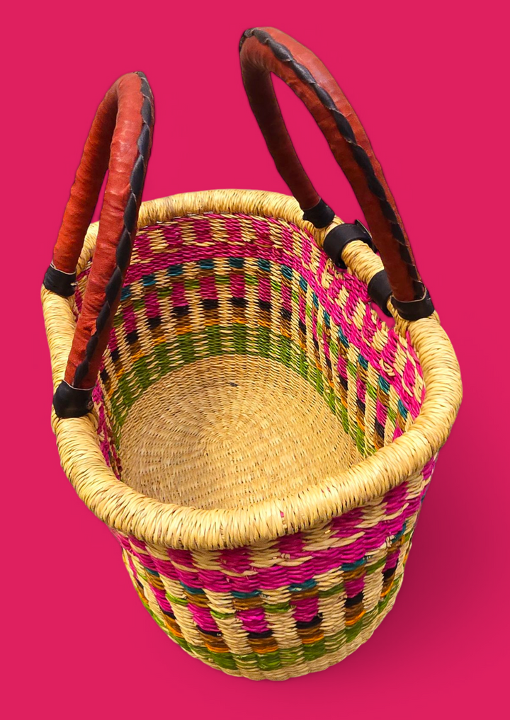 Rabiya Bolga Bike Basket-Pink
