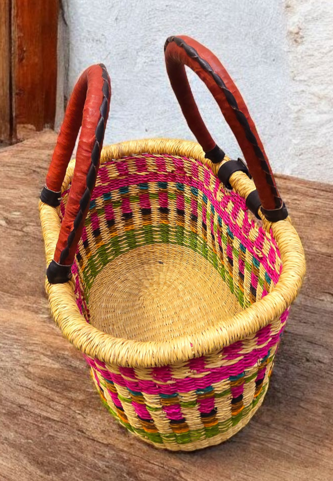 Rabiya Bolga Bike Basket-Pink
