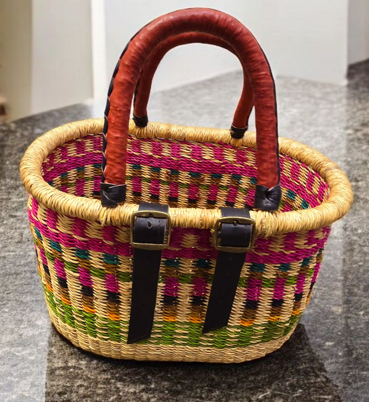 Rabiya Bolga Bike Basket-Pink