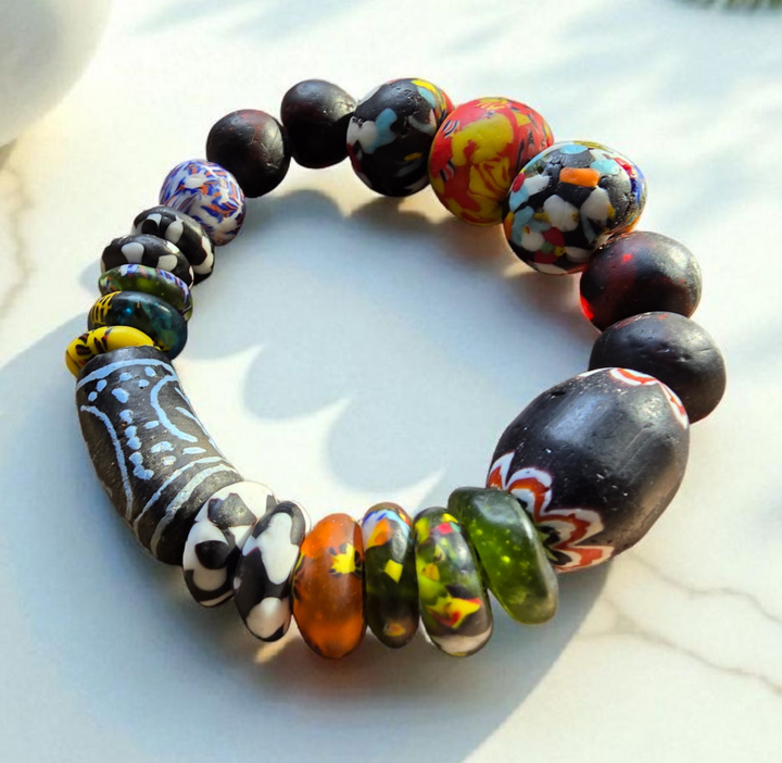 Krobo Kaleidoscope-BLK Chevron
