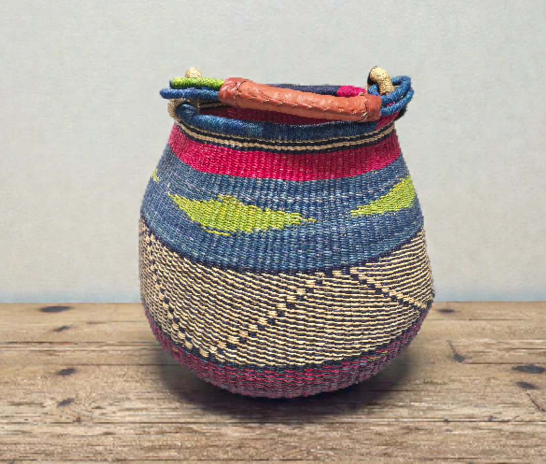Bolga Pot Basket – Handwoven by the Women of Ayebase