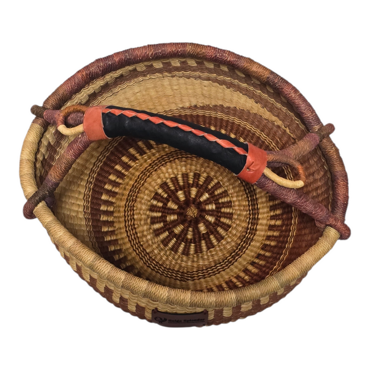 Medium Bolga Storage Basket — Handmade by the Women of Ayebase