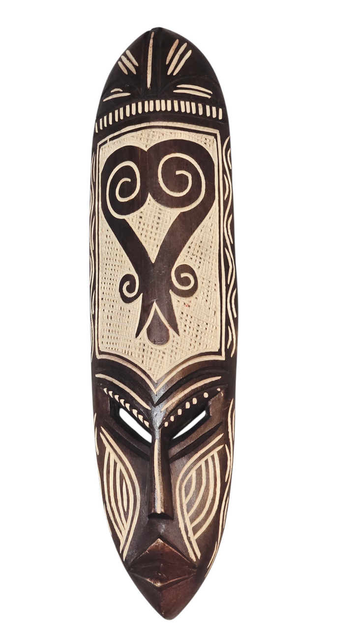 Sankofa-Adinkra Hand Carved African Mask