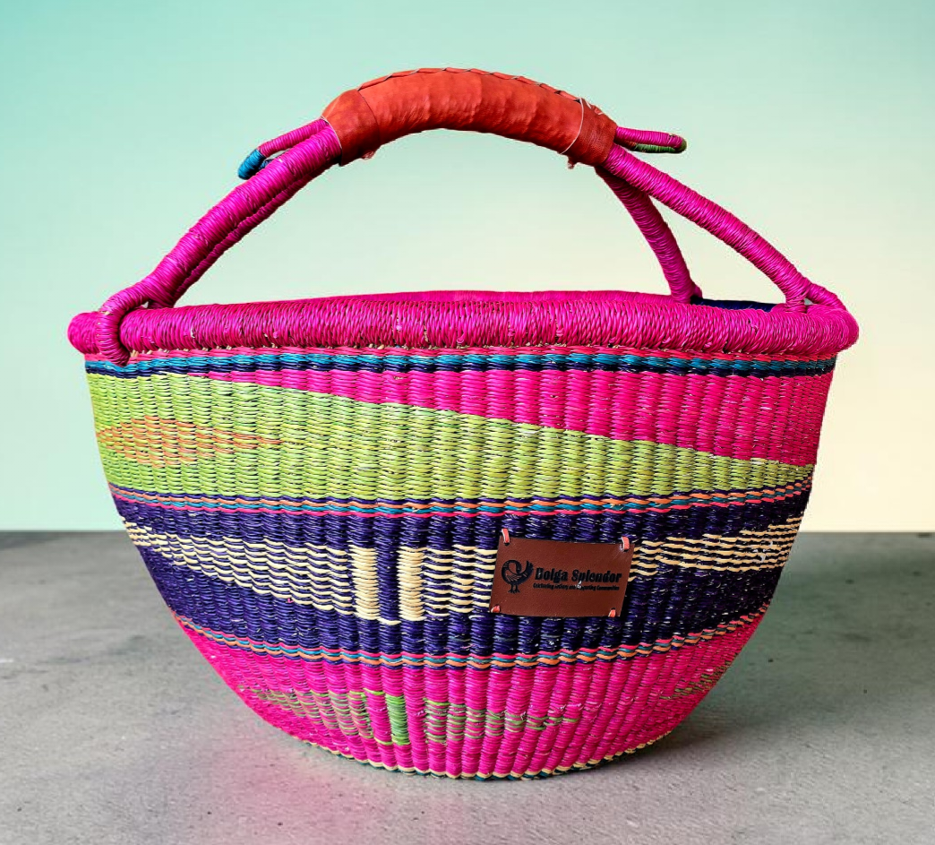 Lasili-Handwoven Bolga Basket – Fair Trade