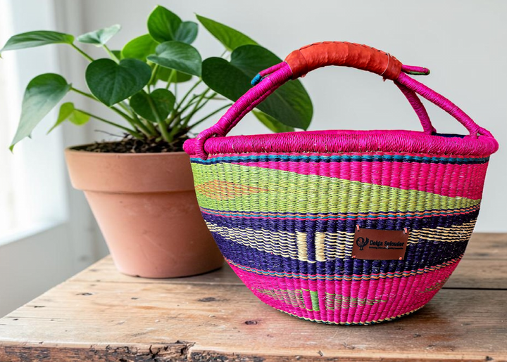 Lasili-Handwoven Bolga Basket – Fair Trade