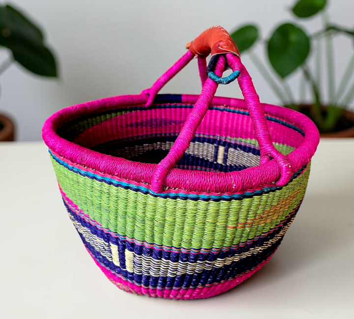 Lasili-Handwoven Bolga Basket – Fair Trade