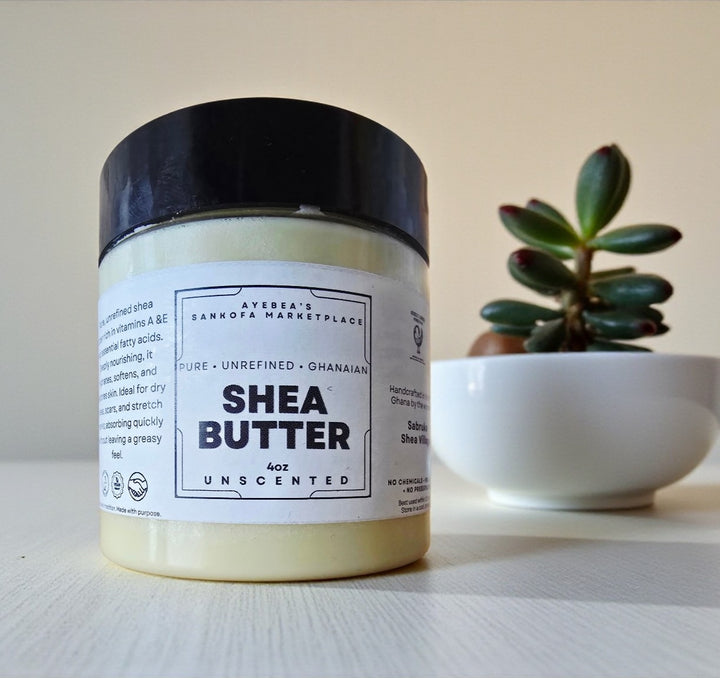 Shea Butter- 100% Pure and Unrefined Ghanaian 4oz