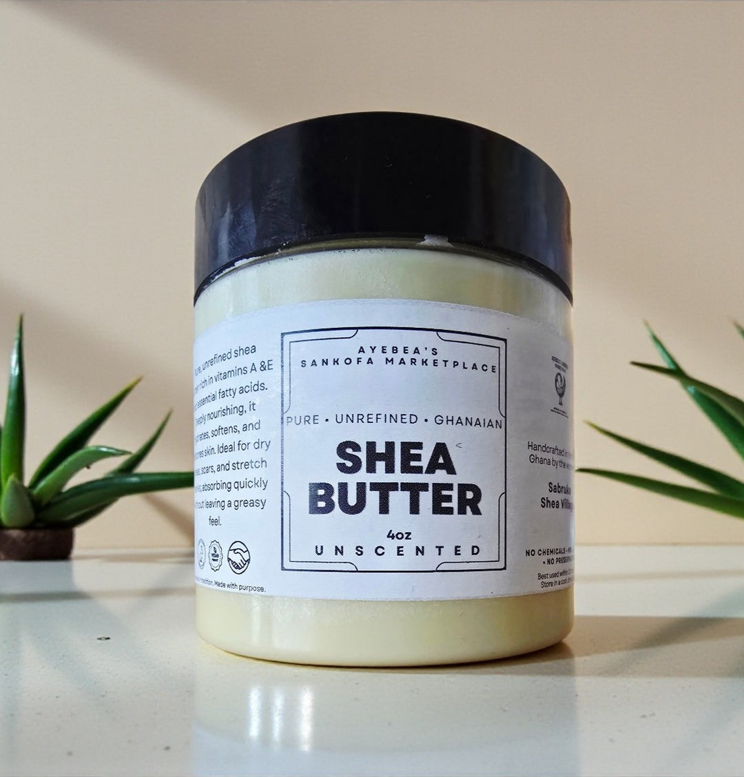 Shea Butter- 100% Pure and Unrefined Ghanaian 4oz