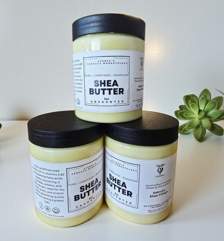 Shea Butter- 100% Pure and Unrefined Ghanaian 8oz