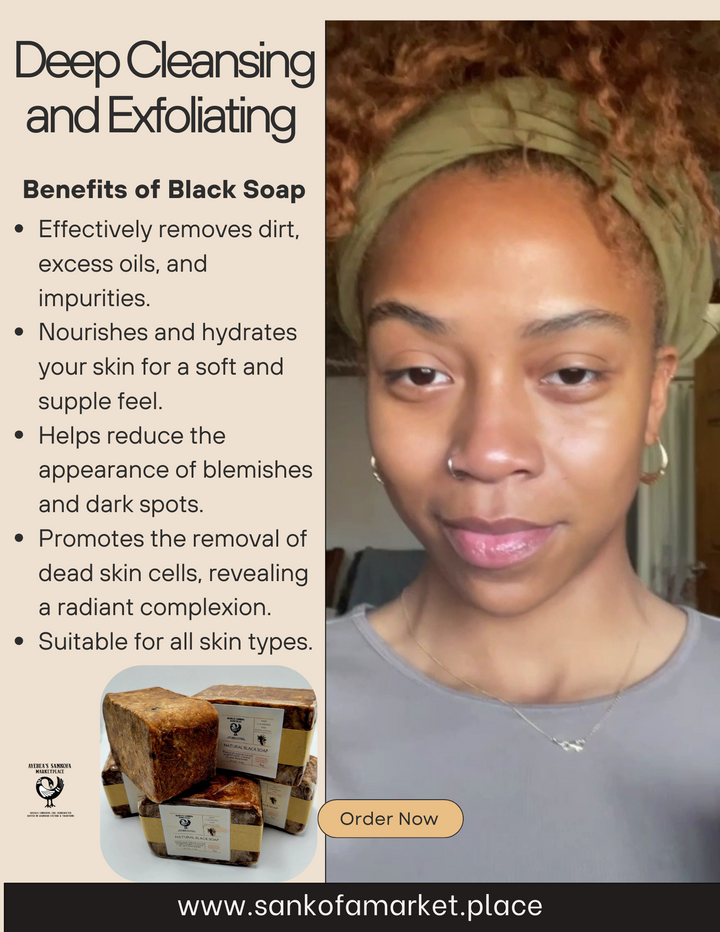 Raw Shea Butter Black Soap