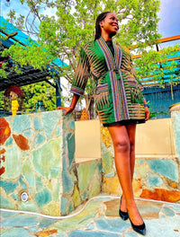 African Print Kimono | mSimps Ankara Fabric Kimono | Ayebea's Sankofa