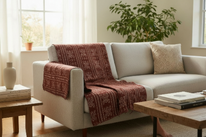 Fair Trade Bogolan Textile – Hand-Painted African Fabric for Sustainable Home Décor