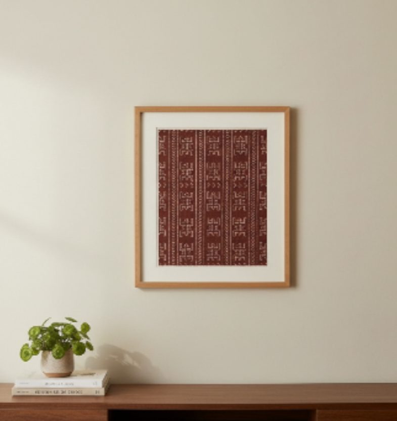 Fair Trade Bogolan Textile – Hand-Painted African Fabric for Sustainable Home Décor