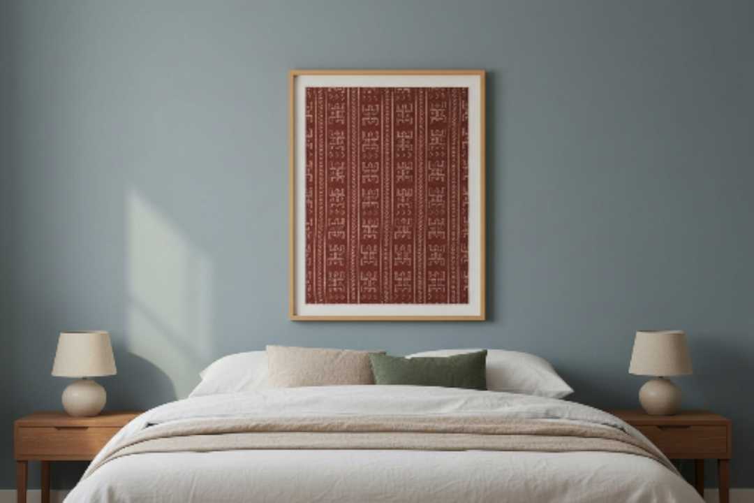 Fair Trade Bogolan Textile – Hand-Painted African Fabric for Sustainable Home Décor