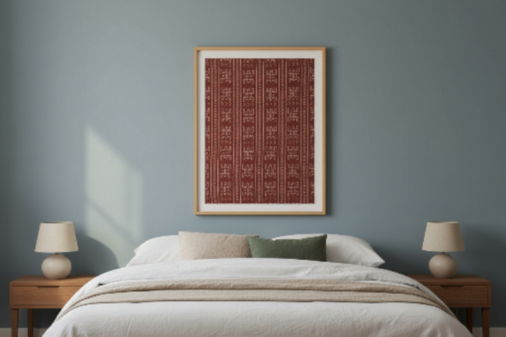 Fair Trade Bogolan Textile – Hand-Painted African Fabric for Sustainable Home Décor