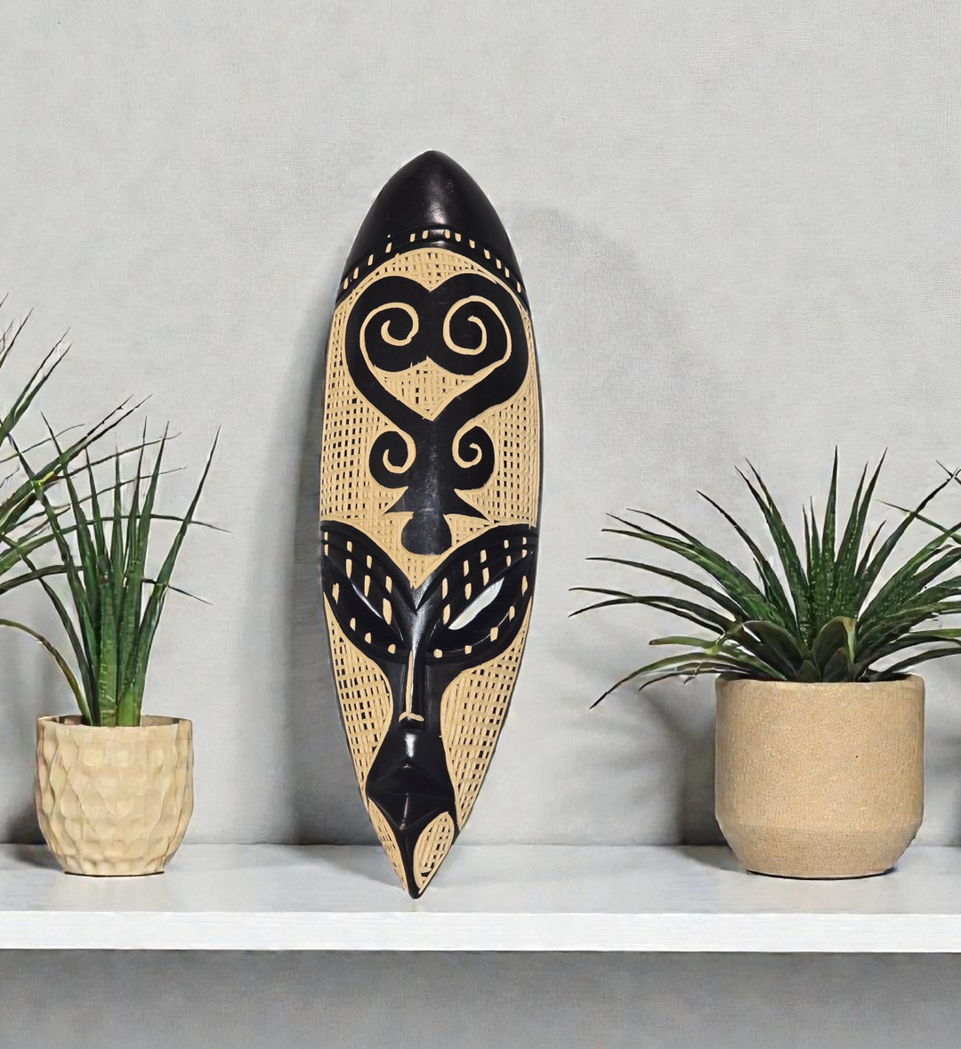Adinkra handgeschnitzte afrikanische Maske