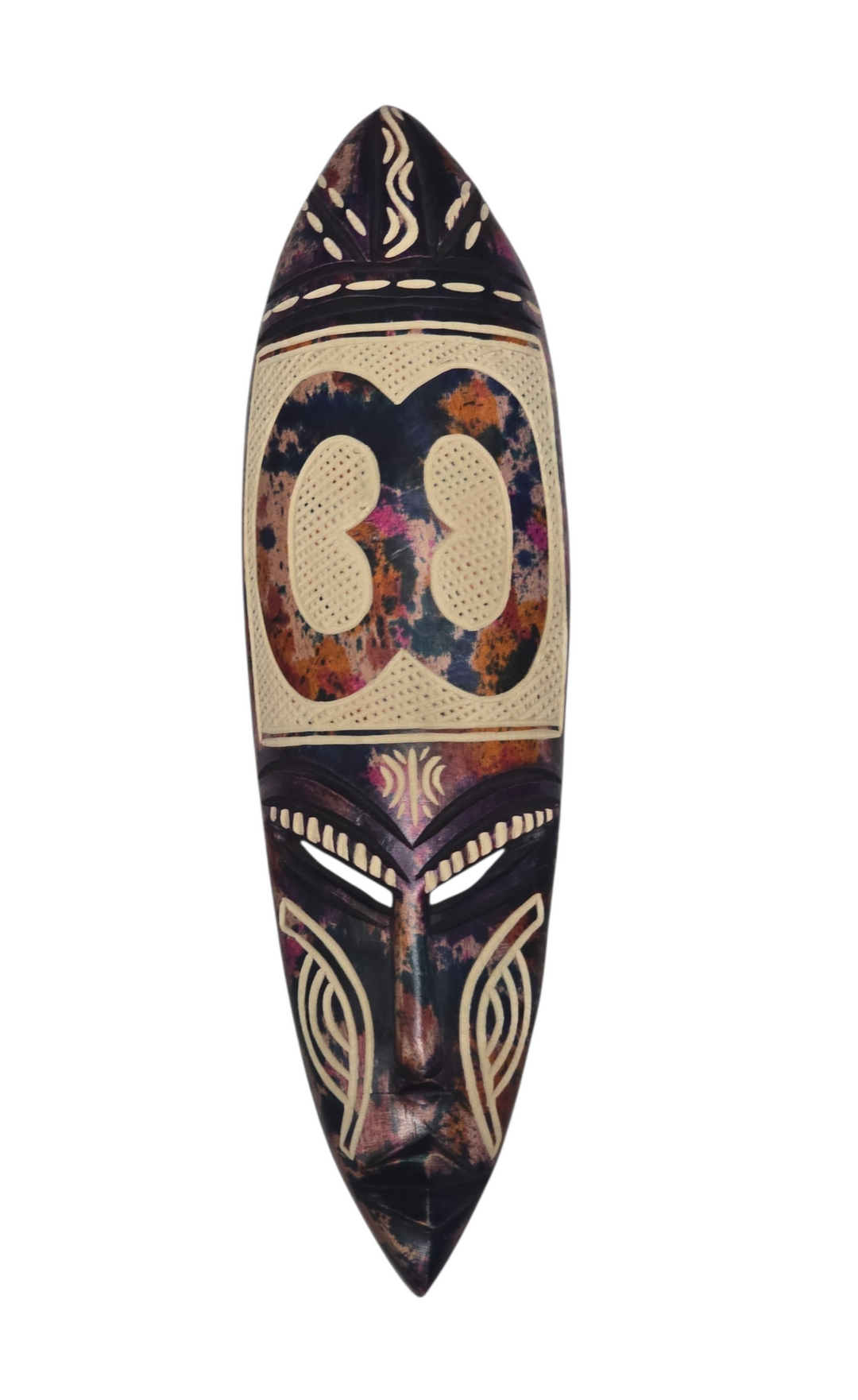 Nyame Biribi Adinkra Hand Carved African Mask