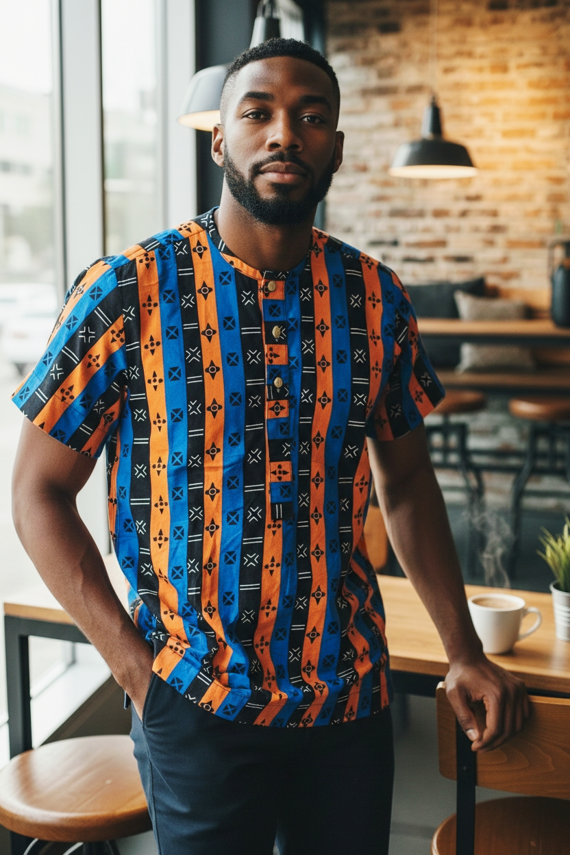 Bepowso Men's Shirt
