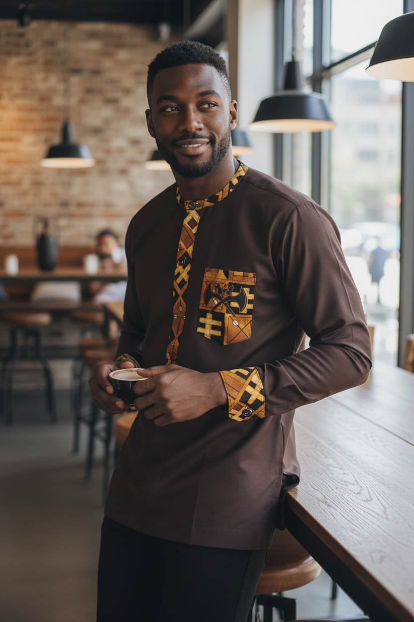 Bepowso Men's Shirt