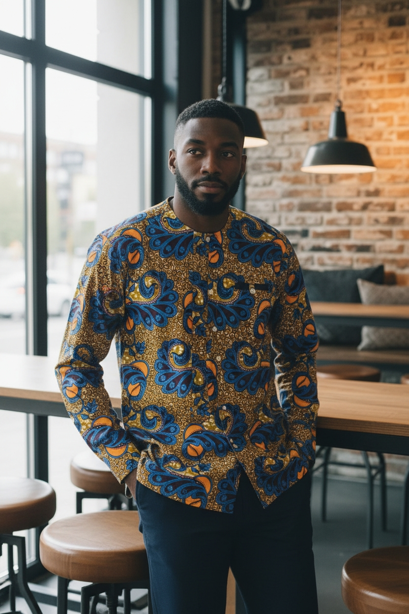 Bepowso Men's Shirt