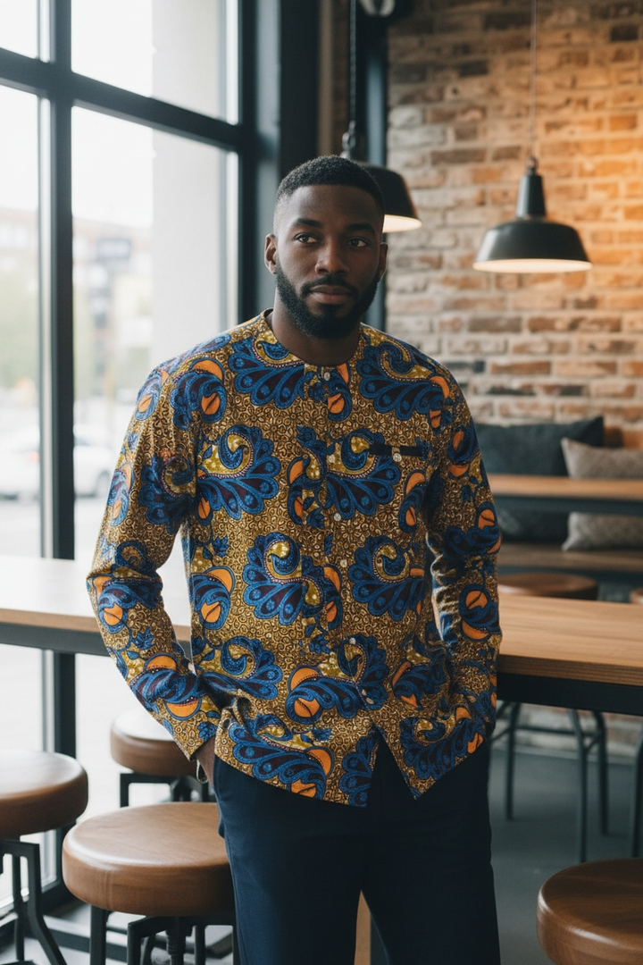 Bepowso Men's Shirt