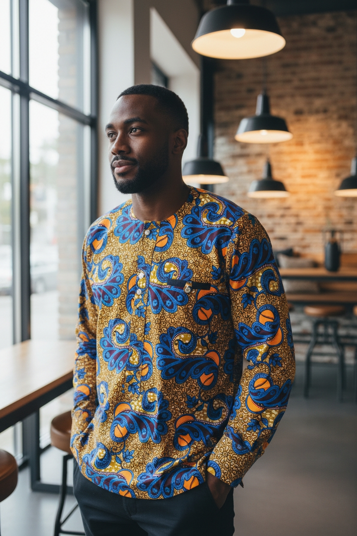 Bepowso Men's Shirt