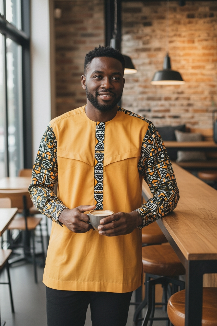 Bepowso Men's Shirt