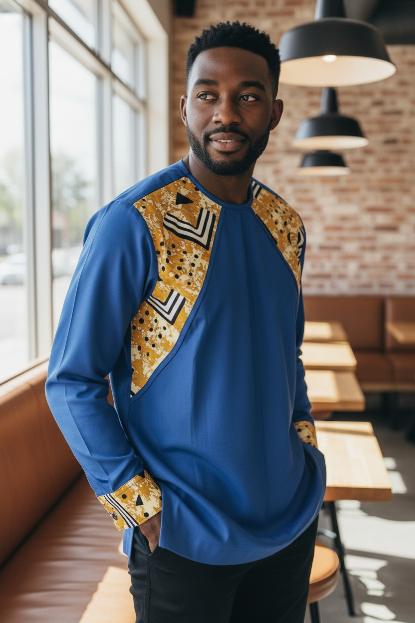 Bepowso Men's Shirt