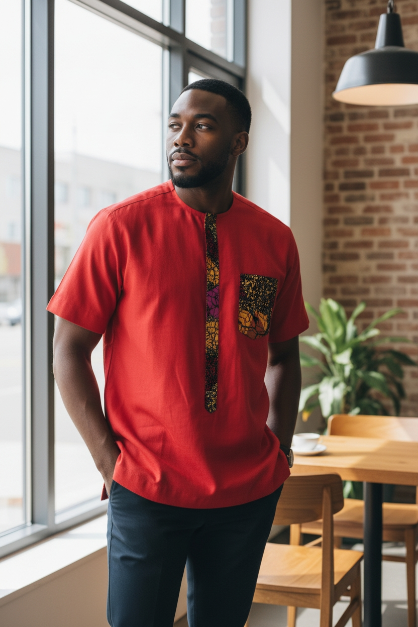 Bepowso Men's Shirt