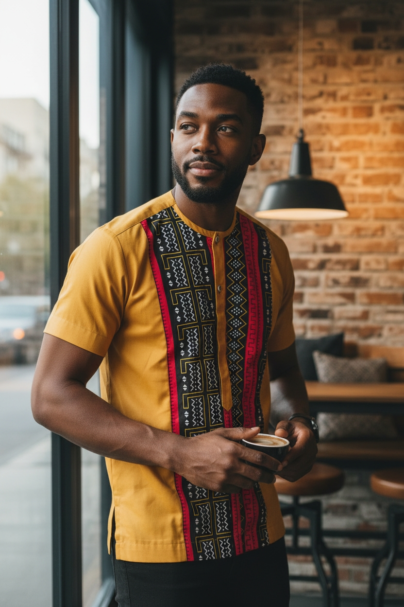 Bepowso Men's Shirt