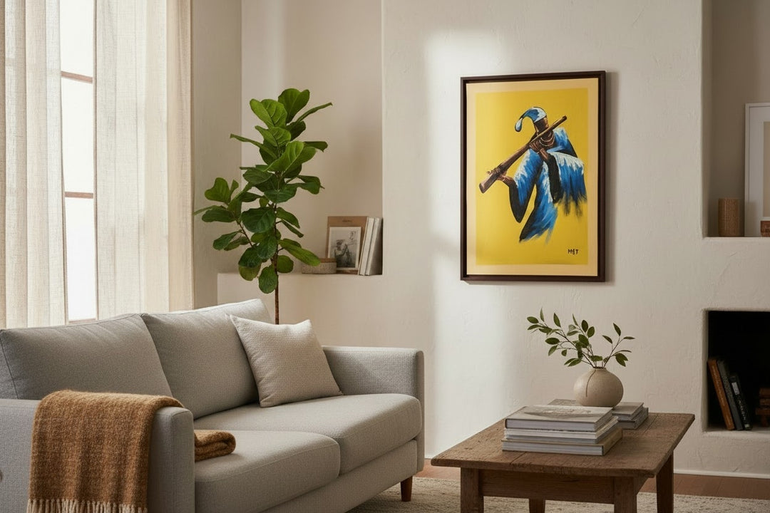 The Keeper of Stories | Original Ghanaian Figurative Painting