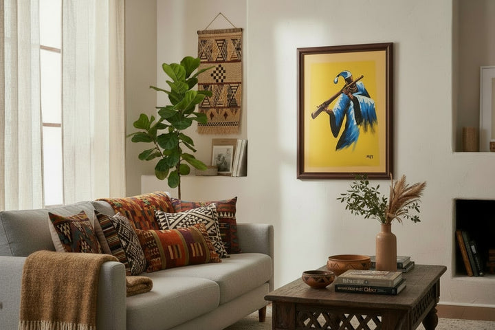The Keeper of Stories | Original Ghanaian Figurative Painting