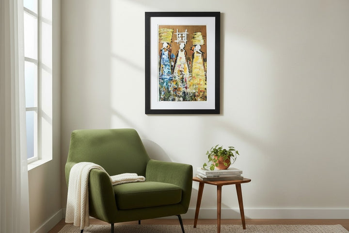 Market Day Stories | Original Ghanaian Figurative Painting