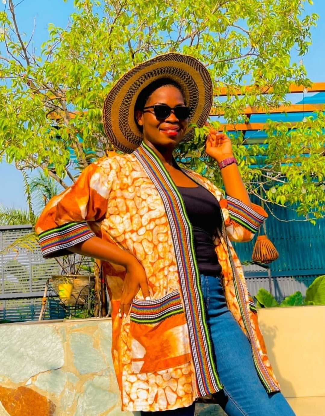 African Print Kimono | mSimps Ankara Fabric Kimono | Ayebea's Sankofa