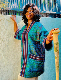 African Print Kimono | mSimps Ankara Fabric Kimono | Ayebea's Sankofa