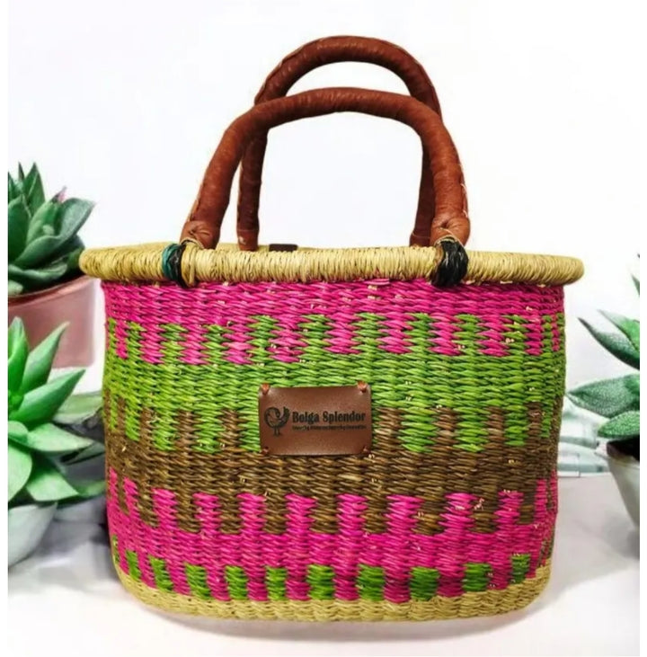 Rabiya Bolga Bike Basket-Pink
