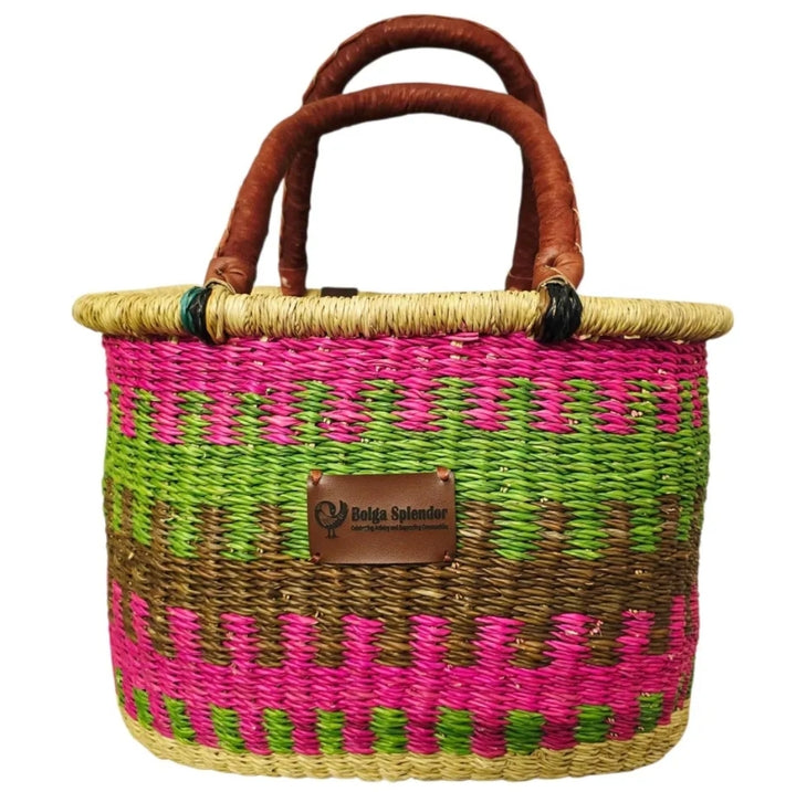 Rabiya Bolga Bike Basket-Pink