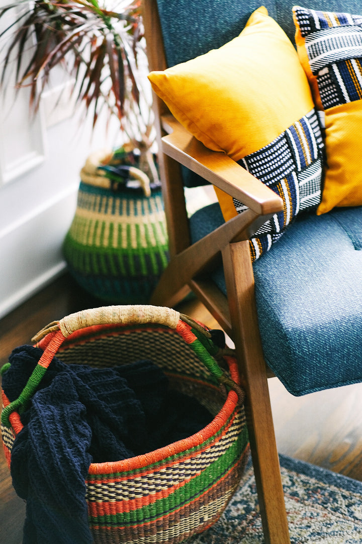 Lasili-Handwoven Bolga Basket – Fair Trade