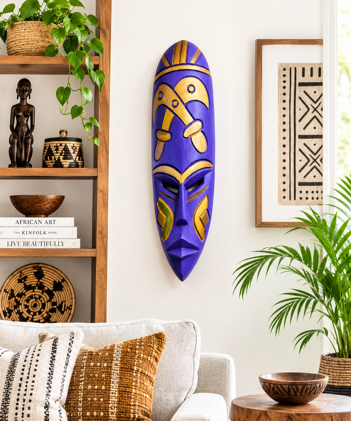 Adinkra handgeschnitzte afrikanische Maske