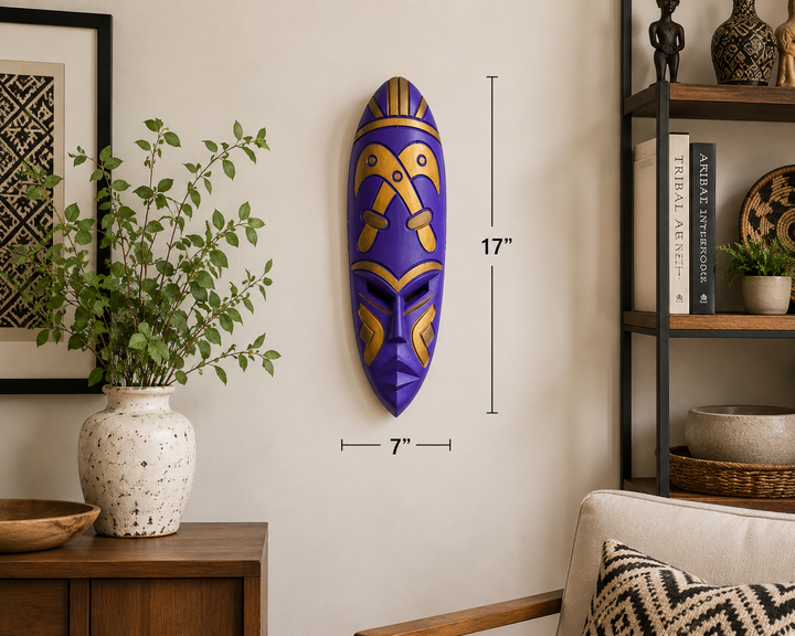 Adinkra handgeschnitzte afrikanische Maske