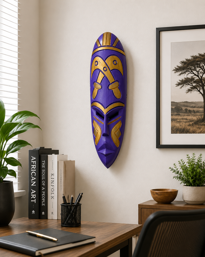 Adinkra handgeschnitzte afrikanische Maske