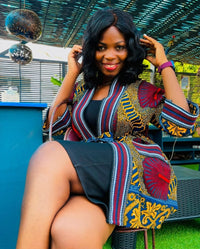 African Print Kimono | mSimps Ankara Fabric Kimono | Ayebea's Sankofa